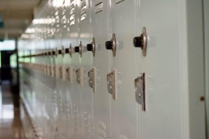 Howar Junior High Lockers in hallway