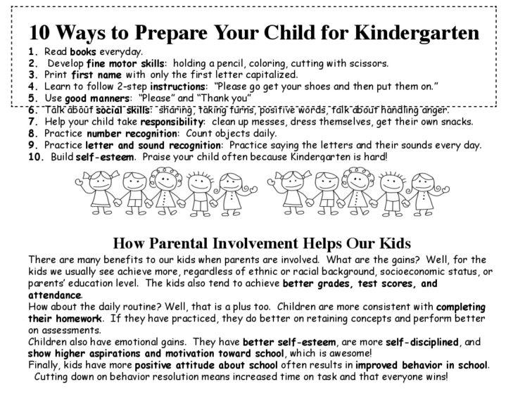 Help Prepare for Kindergarten