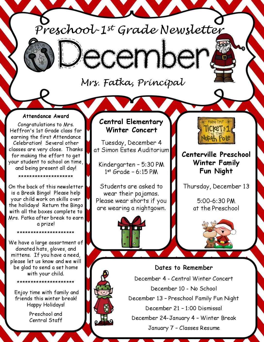 December Newsletter 2018 Centerville Community School District December Newsletter 2018 Centerville Community School District